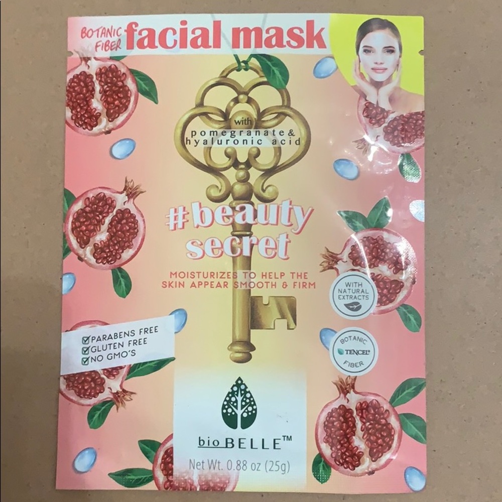 Biobelle-Pomegrante face mask
